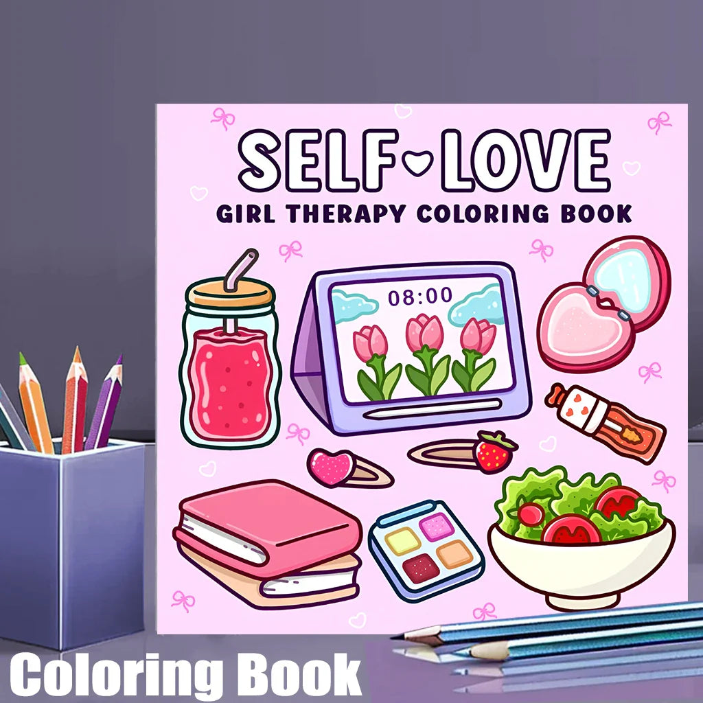 Relaxing Love Coloring Book